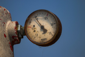 Stock Image: vintage manometer