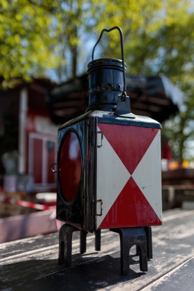 Stock Image: Vintage train lantern
