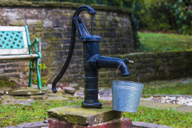 Stock Image: vintage water pump