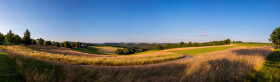 Stock Image: Volcanic Eifel, Manderscheid Rural Landscape Panorama