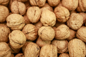 Stock Image: walnuts background