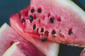 Stock Image: watermelon pieces
