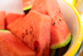Stock Image: Watermelon pieces