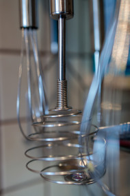 Stock Image: Whisk hangs in the kitchen