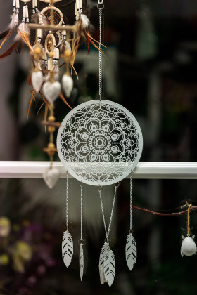 Stock Image: White dreamcatcher