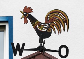 Stock Image: Wind cock sign
