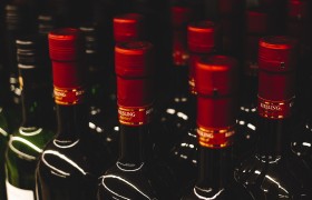 Stock Image: wine bottles