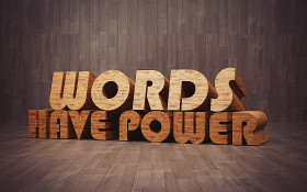 Stock Image: words have power