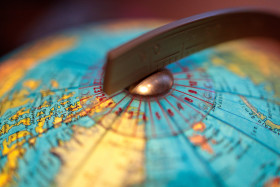 Stock Image: world globe map