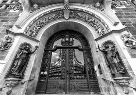 Stock Image: wuppertal elberfeld city hall entrance