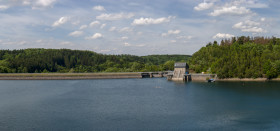 Stock Image: Wuppertalsperre by Remscheid, Radevormwald and Hückeswagen - German Lake