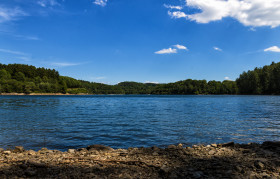 Stock Image: wuppertalsperre lake