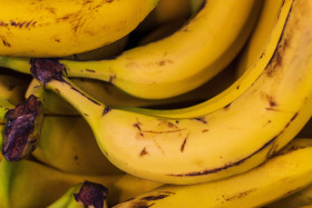 Stock Image: yellow battered bananas background