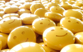 Stock Image: yellow happiness emoticons