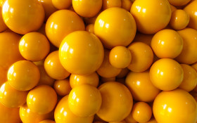 Stock Image: yellow sphere background