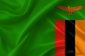 Stock Image: zambia flag